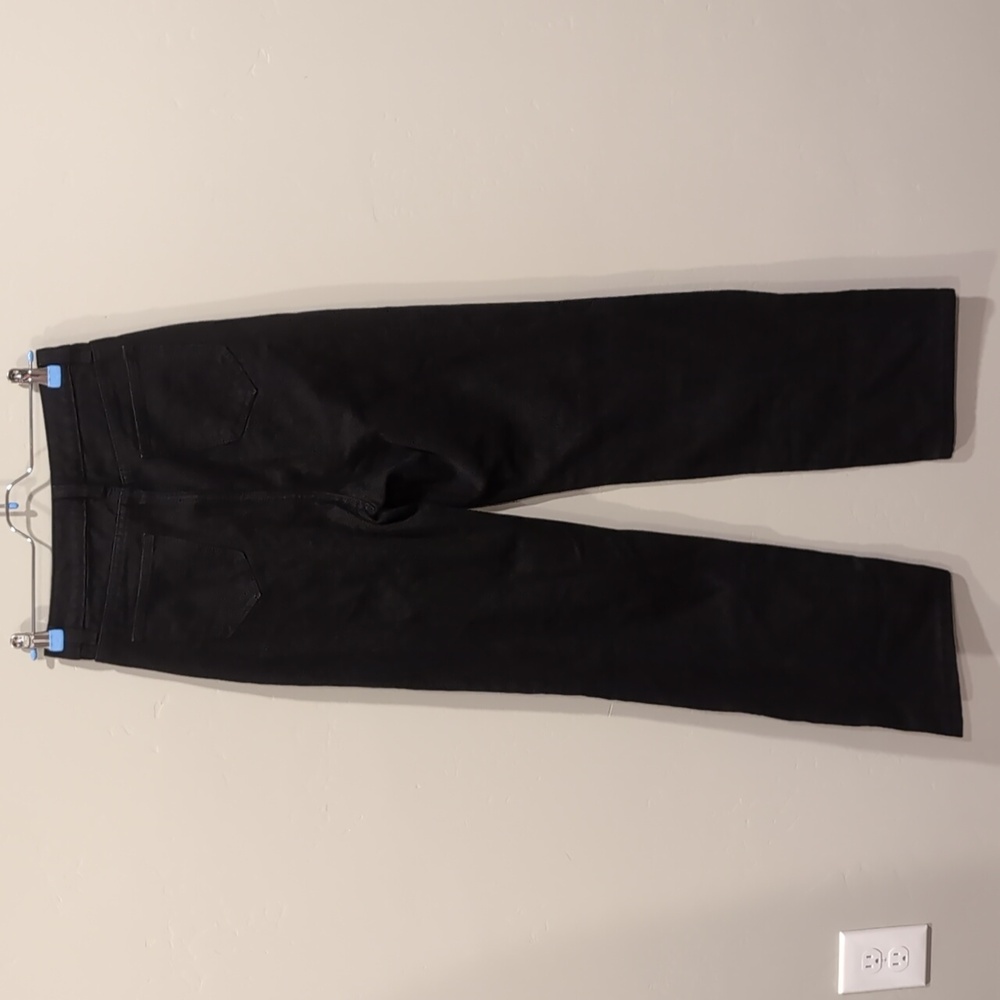 SHEIN Black Straight Relaxed Ripped Knees High Rise Skinny Jeans Size XS - Picture 8 of 11